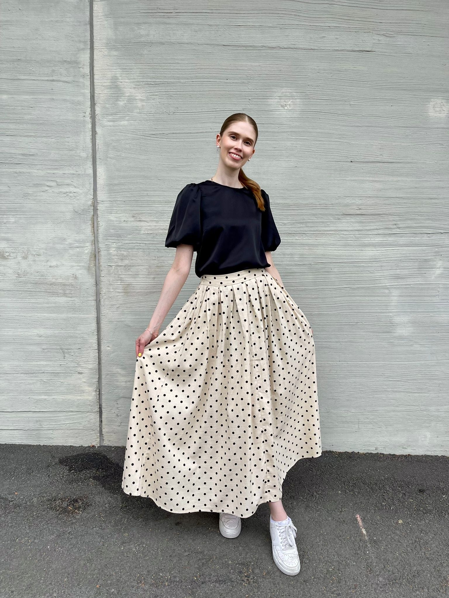 OBJHAMA Long Skirt - Sandshell